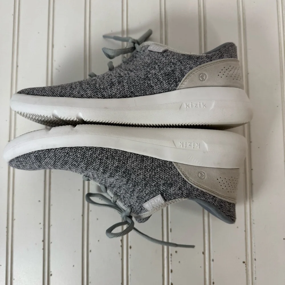 Kizik Sneakers Madrid Eco Knit Women's 8 Gray Casual Comfort Walking Stylish - Picture 7 of 10